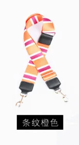 orange stripe Нейлоновые женские сумки на ремне, широкие сумки на ремне, сумки на ремне, аксессуары/регулируемые ремни на ремне, аксессуары для сумок, длинные ремешки, ручка - Цвет: orange stripe
