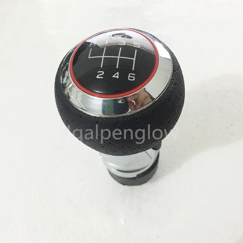 R123456 RED COVER 12 мм Шестерни рукоятка рычага переключения передач для Ауди Шкода сиденье A3 A4 B6 B7 b8 A6 S4 B8 8K A5 8T Q5 8R для vw passat Гольф - Название цвета: R123456 RED COVER