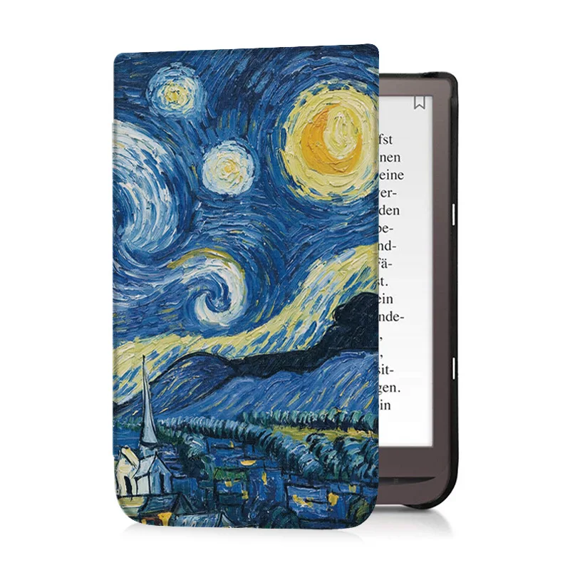 Starry Sky Чехол AROITA для 7,8 дюймов PocketBook 740 InkPad 3 электронная книга(модель PB740), легкий Модный чехол Smart Shell с функцией - Цвет: Starry Sky