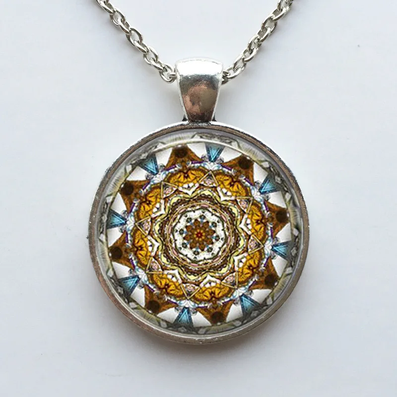 Collares 2017 Fashion Mandala Necklace Pendant for Women Vintage Yoga Collier Choker Jewelry Bijoux Colar Feminino | Украшения и