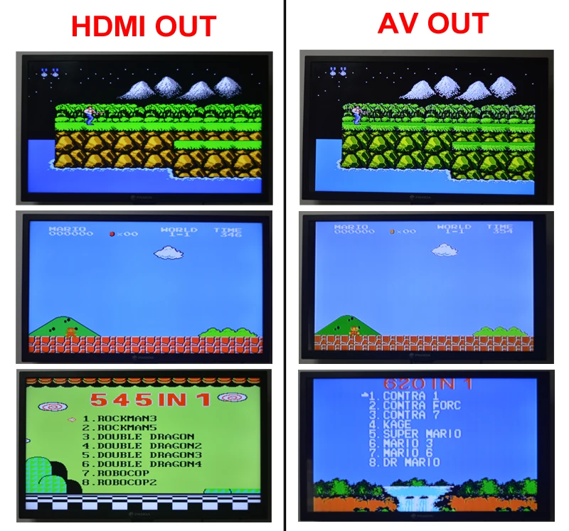 HDMI/AV выход Мини ТВ портативная Ретро игровая консоль для игр Nes с 500 и 600 встроенными играми с видеопроигрывателем