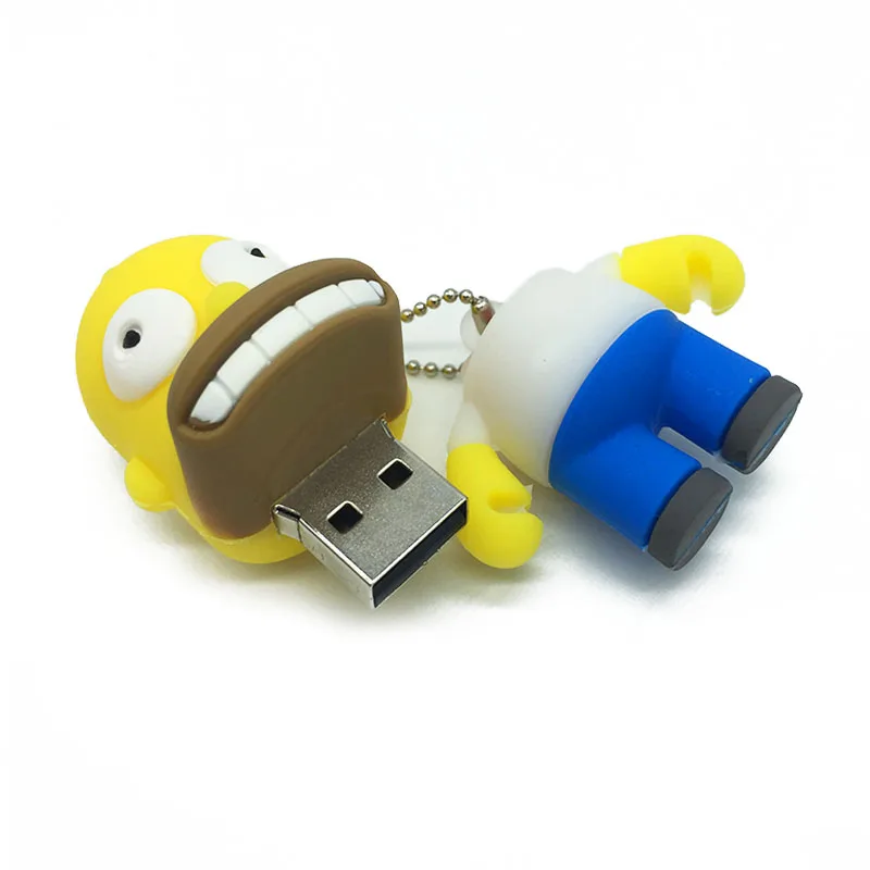 Usb флеш-накопитель memoryusb 2,0 16 ГБ 4 ГБ 8 ГБ 16 ГБ 32 ГБ 64 Гб Память usb мультфильм Симпсоны флешки 64 Гб флешка на заказ