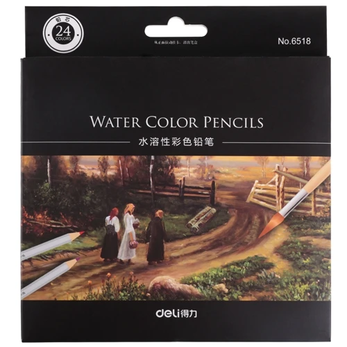 

Deli Paint Wooden Colored Pencils Drawing Tools Watercolor Pencil Color Coloring Pencils Art Set For Kids Color Pencil Set