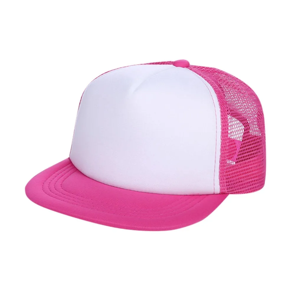 Blank Kids Cap Baby Custom Summer Trucker Hats Patchwork Children Breathable Mesh Adjustable Baseball Boys | Детская одежда и