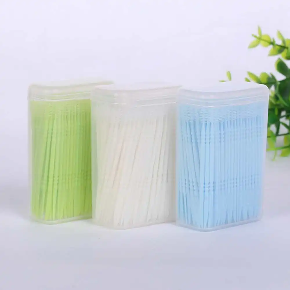 500 шт. зубная щетка для чистки зубов экологически чистые межзубные щетки нить с