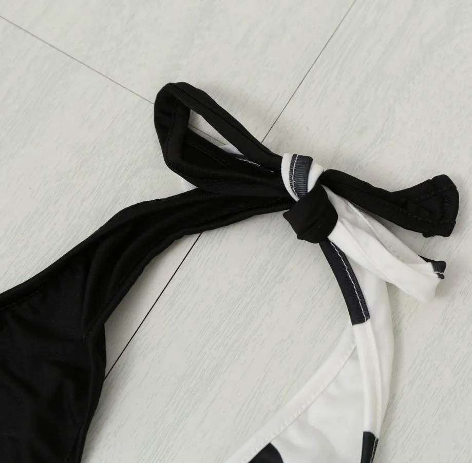 Europe and America Wave point sexy bikini in one-piece Triangle conjoined swimming suit | Спорт и развлечения