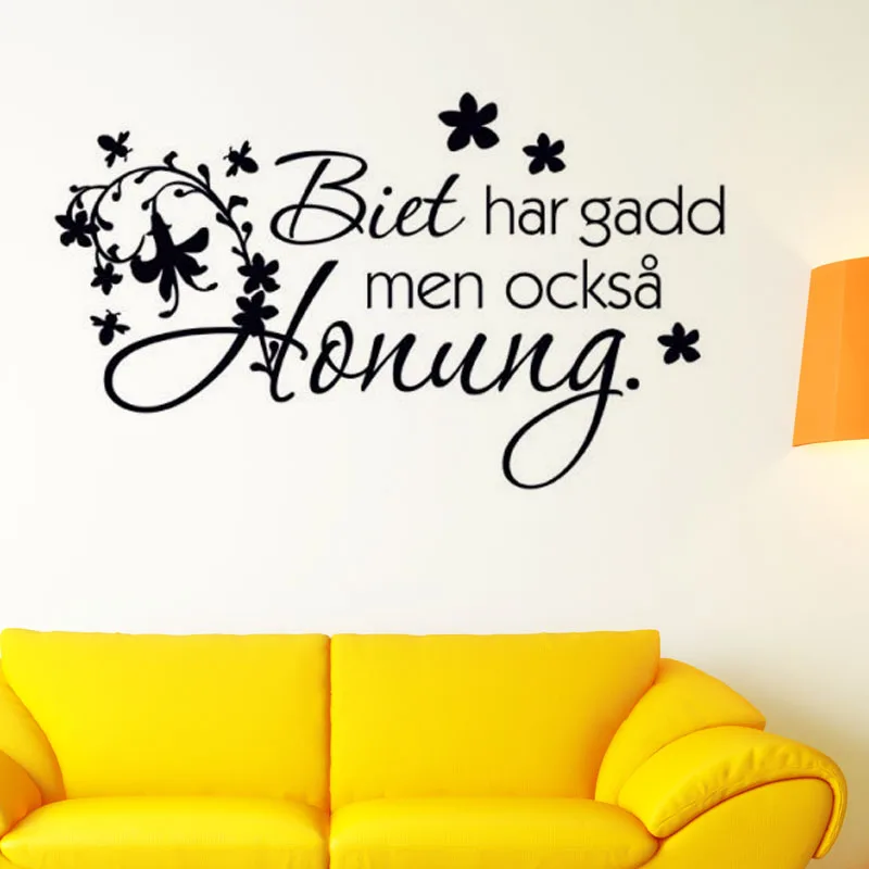 Фото DCTOP Bee Has Gone But Also Honey Wall Decals Swedish Living Room Removable Flowers Sticker Home Decor PVC Wallpaper Дом и сад DCTOP Bee Has Gone But Also Honey Wall Decals Swedish Living Room Removable Flowers Sticker Home Decor PVC Wallpaper Дом и сад
