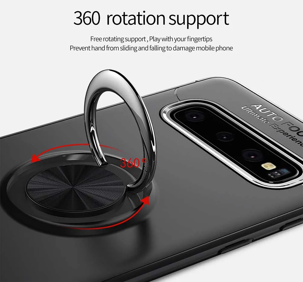 Мягкий силиконовый чехол для Samsung Galaxy S10 Plus E S10E телефона с кольцом S 10 S10Plus TPU Чехлы