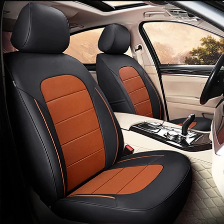 Black X Brown 7 Seat AutoDecorun чехлы из натуральной кожи сиденья для Toyota Prado автомобильные чехлы для сидений Custom Fit 5 и 7 комплектов 2010- Right Hands Drive - Название цвета: Black X Brown 7 Seat