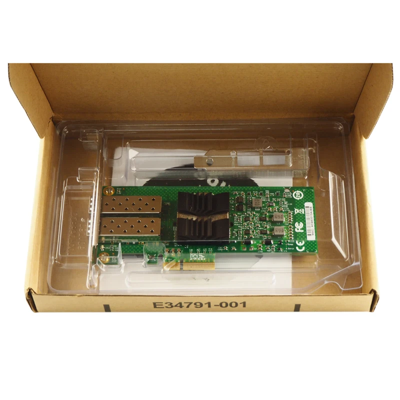 Двухпортовый SFP волоконный гигабитный Ethernet адаптер сервера NIC E1G42EF 1000 Мбит/с LC|gigabit