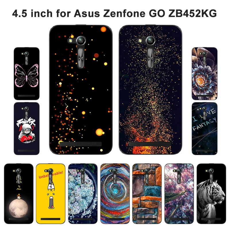 Мягкий Силиконовый ТПУ чехол для Asus ZB452KG модные чехлы телефонов с рисунком Zenfone Go