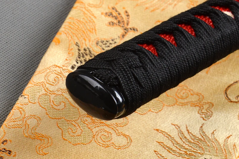 Черное лезвие дневной катана ручная работа полный Танг острый Espada Tameshigiri меч из