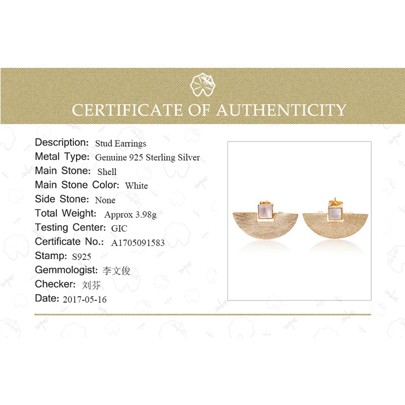 Lotus Fun Real 925 Sterling Silver Natural Stone Handmade Fine Jewelry Vintage Luxury and Simple Stud Earrings for Women Brincos | Украшения