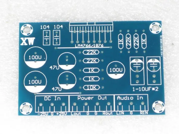 Fannyda LM4766/LM18762 канала чистого postgrade платы усилителя пустая панель