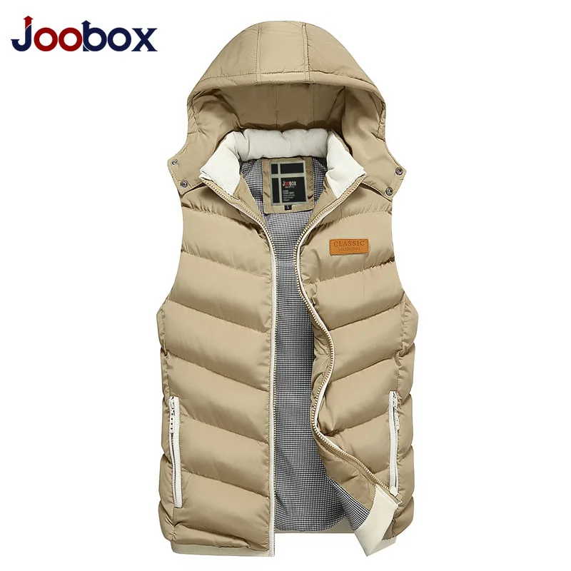 JOOBOX 2018 Осенний жилет для мужчин модный стоячий воротник мужские куртки без