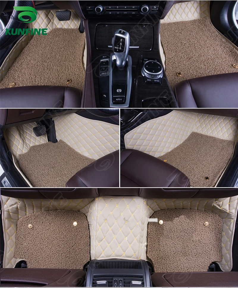 3D автомобильный напольный коврик для BMW X5 ног с одним слоем термозола накладка на