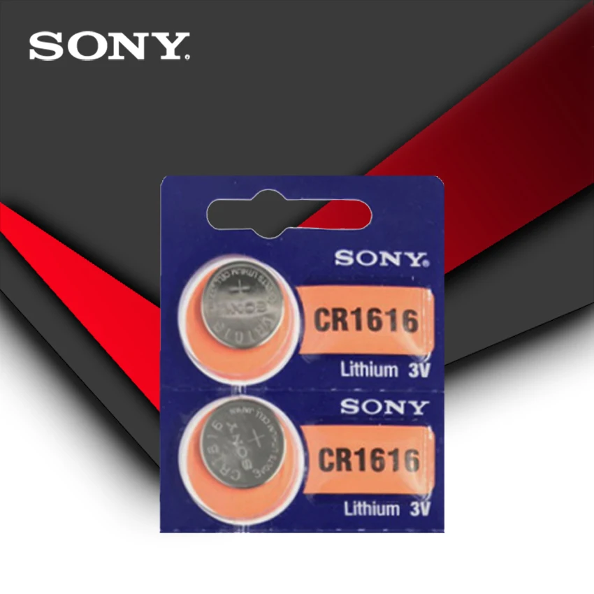 5 шт./лот Sony 100% оригинальный CR1616 кнопочный Аккумулятор для часов автомобильный