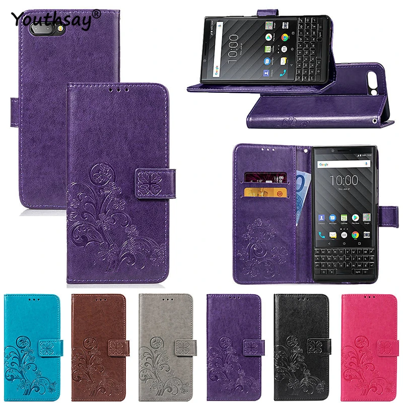 Чехол для BlackBerry KeyTwo Роскошный кожаный флип кошелек женский чехол Athena Coque