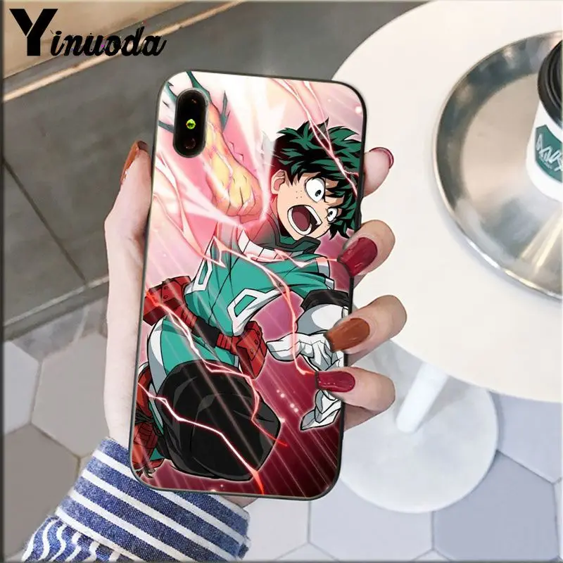 Yinuoda My Hero Boku no Hero Academy deku и bakugou чехол для телефона чехол для iPhone 8 7 6 6S Plus 5 5S SE XR X XS MAX Coque Shell - Цвет: A5