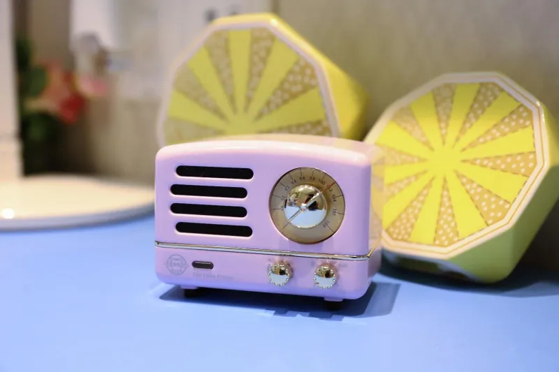 Maoking Маленький принц OTR динамик FM радио Алиса Фиолетовый Мини Bluetooth беспроводной музыкальный металлический плейер MW-2 подарок для девочки