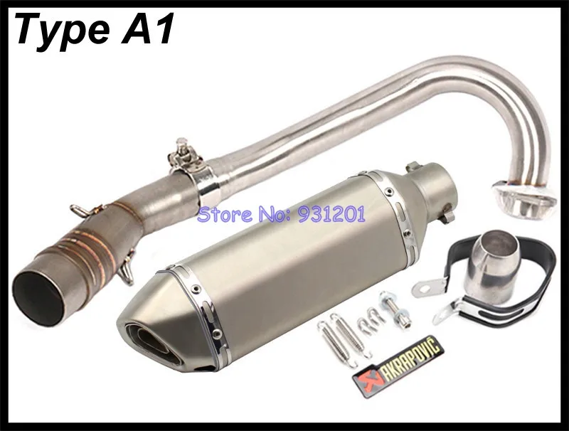 Motorcycle for Yamaha Xmax300 Xmax250 Full System Exhaust Header Connect Pipe with Akrapovic Exhaust Muffler Slip On