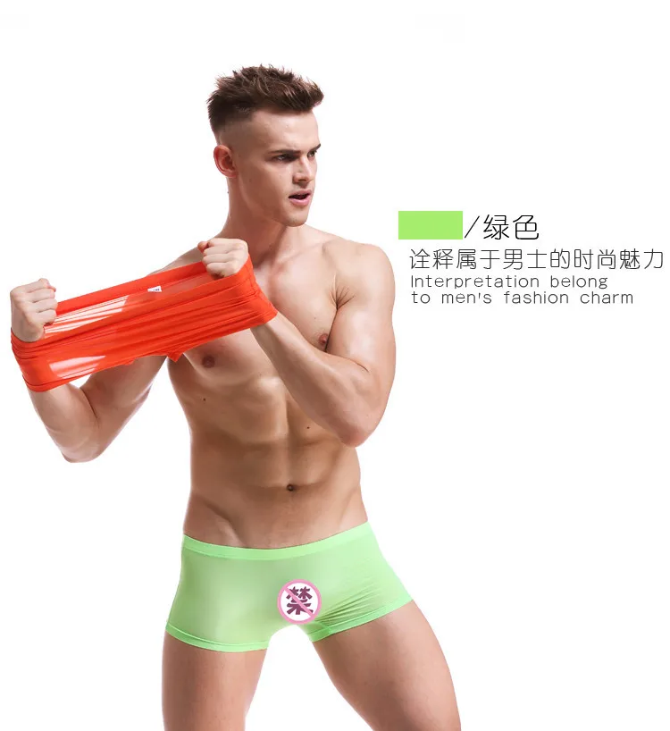 XIAOMI Mijia Ice Silk мужские трусы, мужские Бесшовные Боксеры, дышащее тонкое сексуальное нижнее белье, прозрачные трусы для мужчин, летние крутые