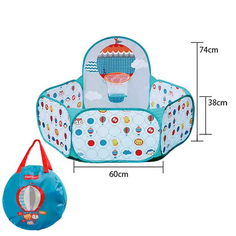 Детский манеж поп шестигранный пластиковый детский легко носить с собой 6