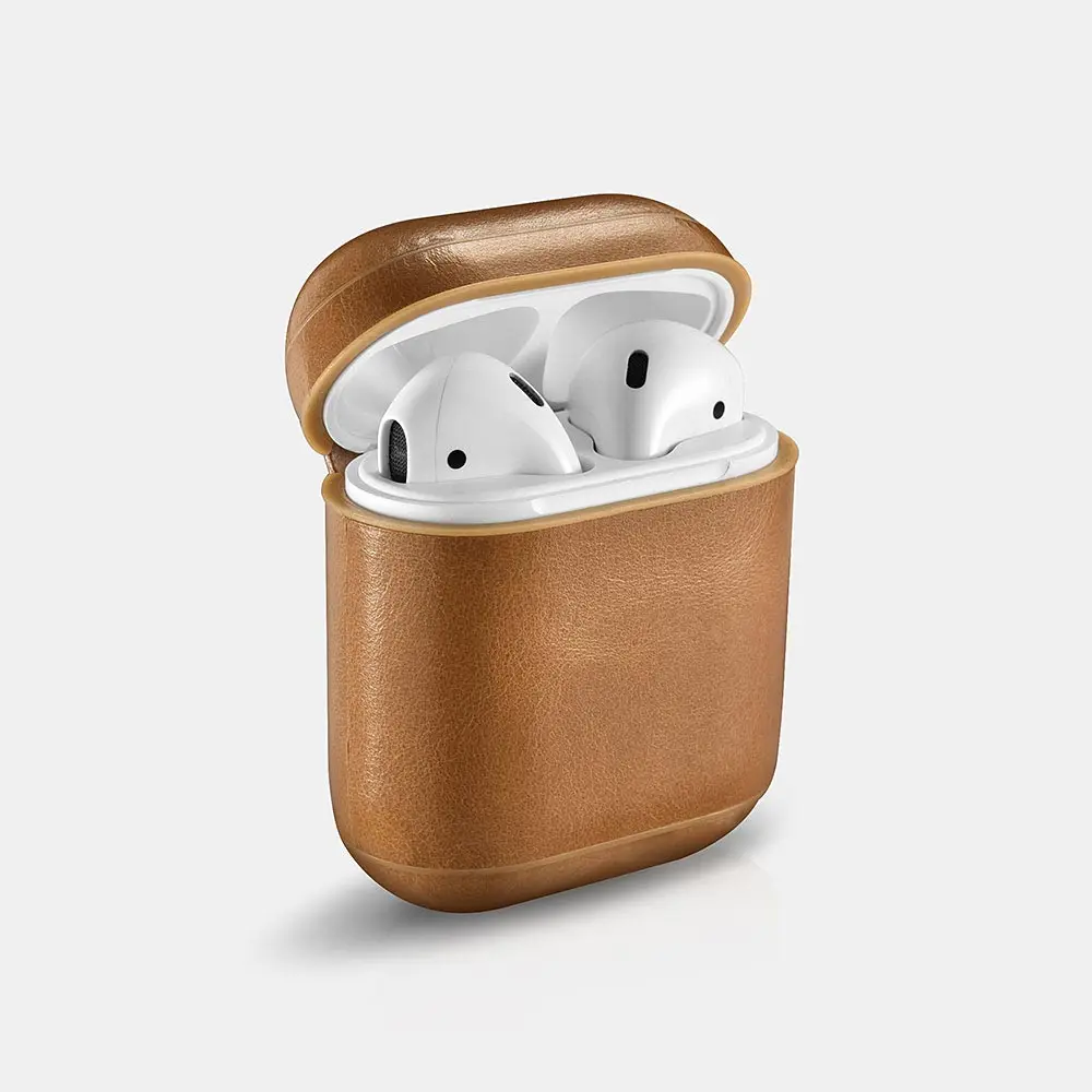 ICARER для Apple AirPods винтажный защитный чехол из натуральной кожи сумка iPhone
