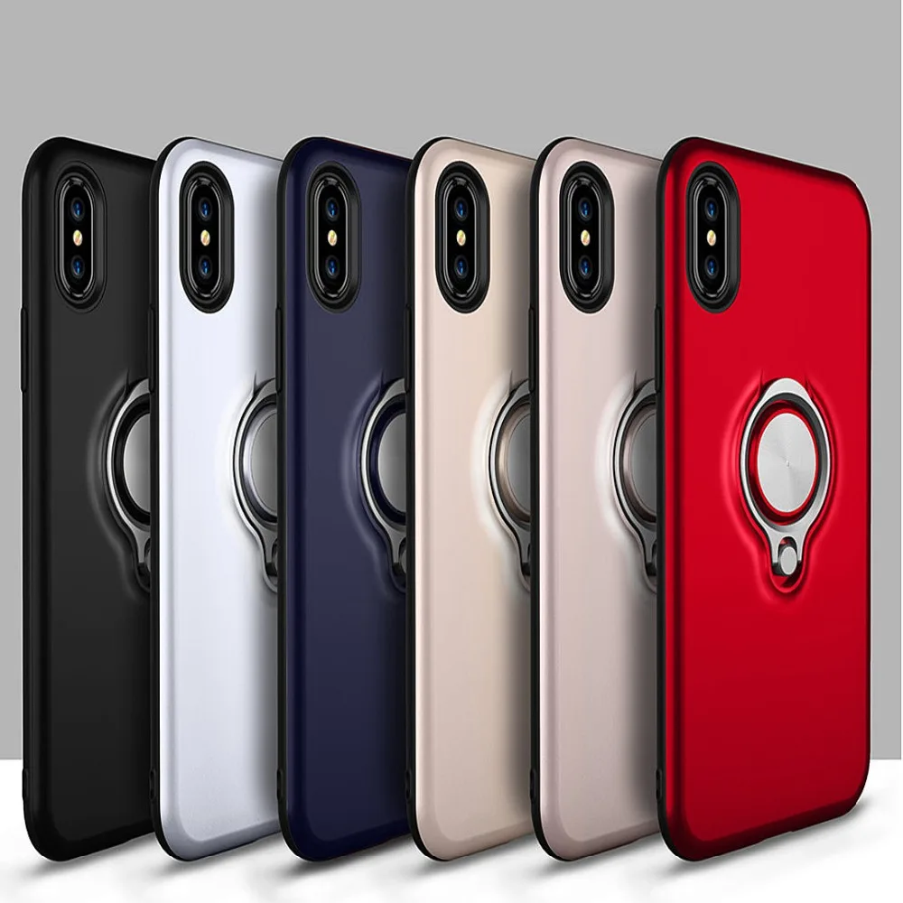 Hide Ring Stand Holder Phone Case For iPhone X XS MAX XR 11 8 7 6 6S Plus Car Magnet Back Cover Pro Coque | Мобильные телефоны и