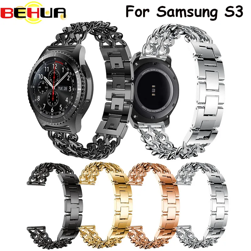 Watchband For Samsung Gear S3 Frontier / Classic Watch Band 22mm alloy Metal Bracelet Strap for wrist | Электроника