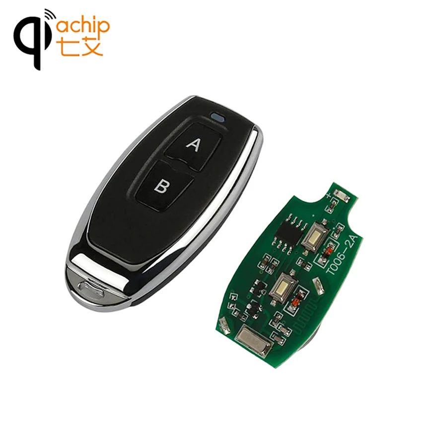 QIACHIP 433 Mhz AC 220 V 2CH беспроводной пульт дистанционного управления реле приемник 92