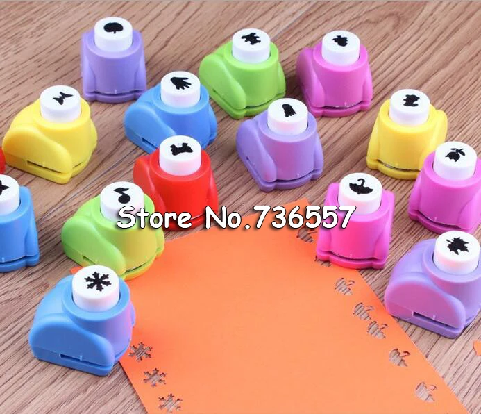 10 pcs/lot Wholesale Random Mini DIY hole punch Craft Scrapbooking Handmade Cut Card For Gift Paper Puncher | Канцтовары для офиса