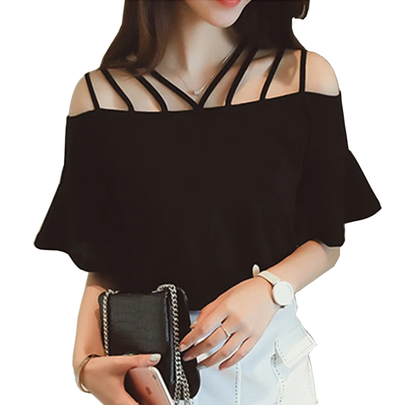 2017 летние шорты с расклешенными рукавами Блузки для малышек blusas хлопковая блуза