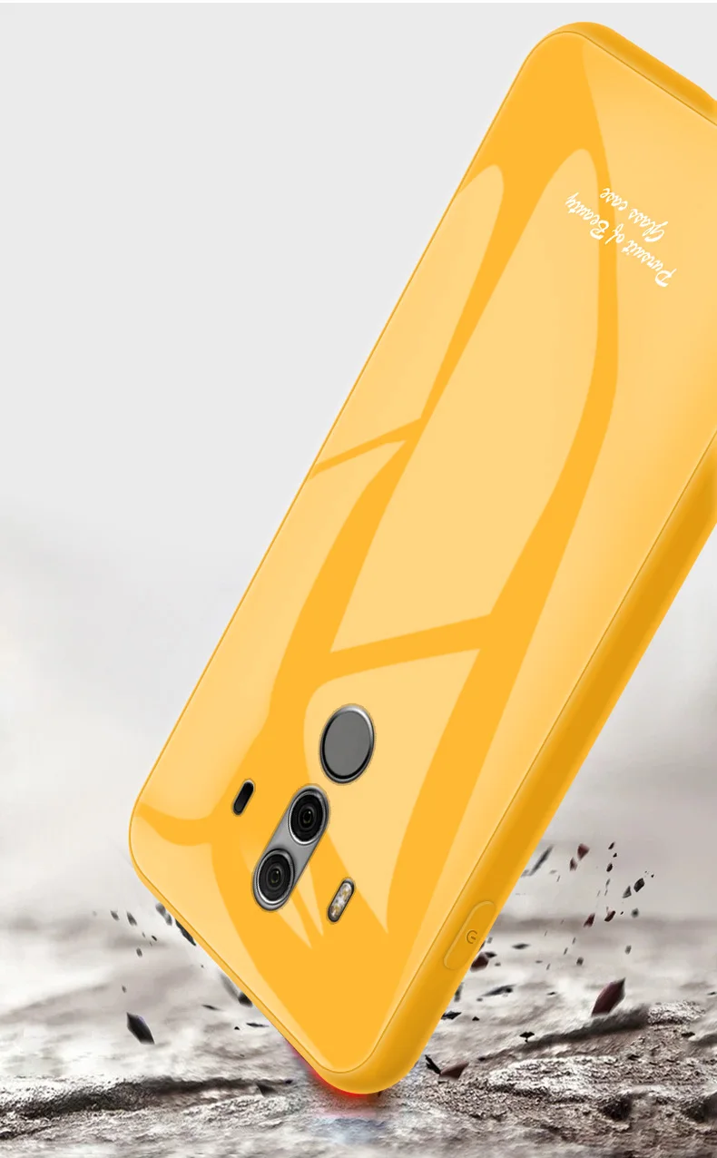 Чехол из закаленного стекла для Huawei Mate 10 Pro Case Mate10 Модный чехол ярких цветов