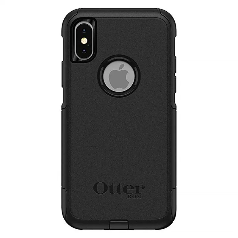 Для iphone X Case серия-паяный пластинчатый теплообменник разочарования,, розничная, упаковка 2-слойная защита противоударный чехол для Apple, iphone XS Защитная крышка с логотипом - Цвет: Black