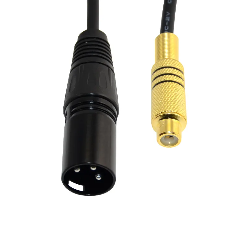 3Pin XLR кабель для мужчин один телефон RCA Женский коаксиальный экранированный