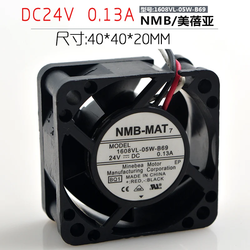 

Новый NMB-MAT NMB 4 см 4020 1608VL-05W-B69 24V 0.13A Вентилятор охлаждения