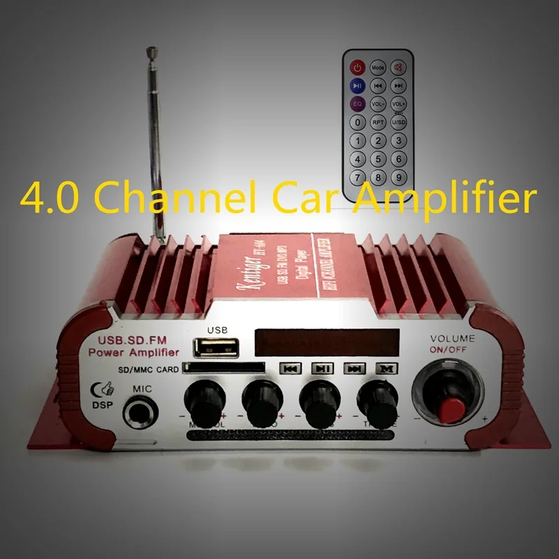 KENTIGER HY-502S с 12V5A адаптер питания 40 Вт мини Bluetooth усилитель+ av-кабель+ пульт дистанционного управления USB/SD карта плеер fm-радио