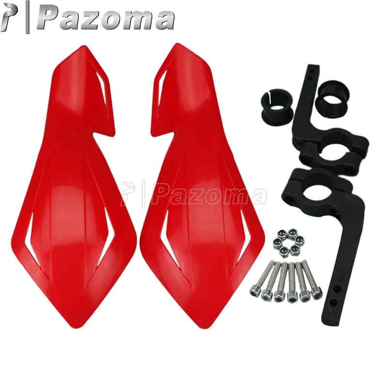 

Pazoma Red Motorcycle 7/8" 22mm Supermoto Dual Sport Handguard Protector for Honda Yamaha Suzuki Snowmobile