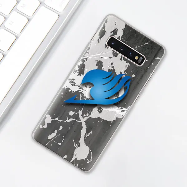 013 Аниме Манга Сказочный Хвост Логотип чехол для телефона для samsung Galaxy S10e S10 Plus S7 S8 S9 Plus Note 8 9 M10 M20 M30 жесткий чехол - Цвет: 013