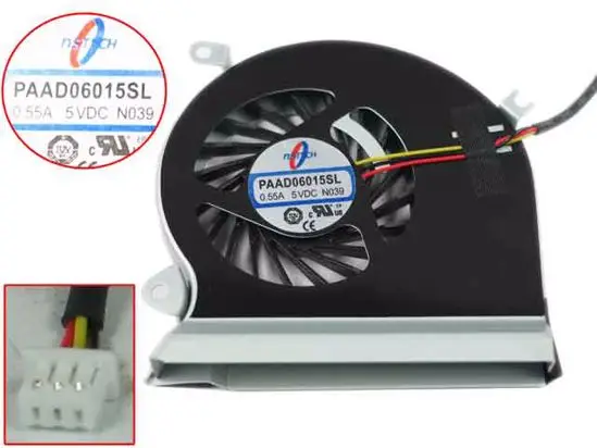 

PAAD06015SL N039 DC 5V 0.55A 3-проводной серверный вентилятор для ноутбука
