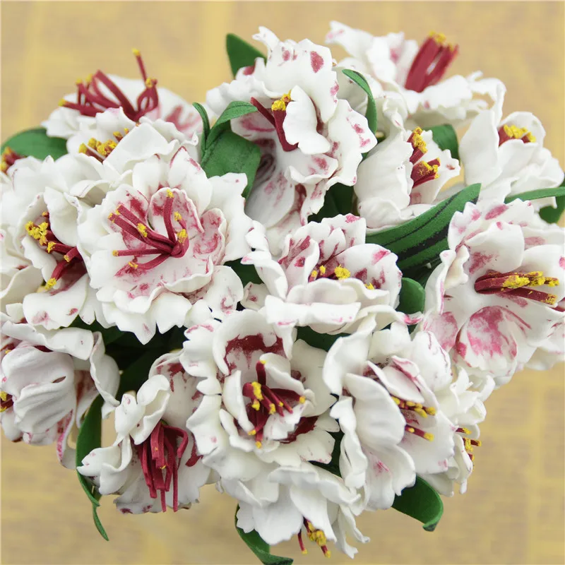 Мини головка из вспененного полиэтилена одноцветная 4 5 см 10 шт./набор|foam flowers|rose