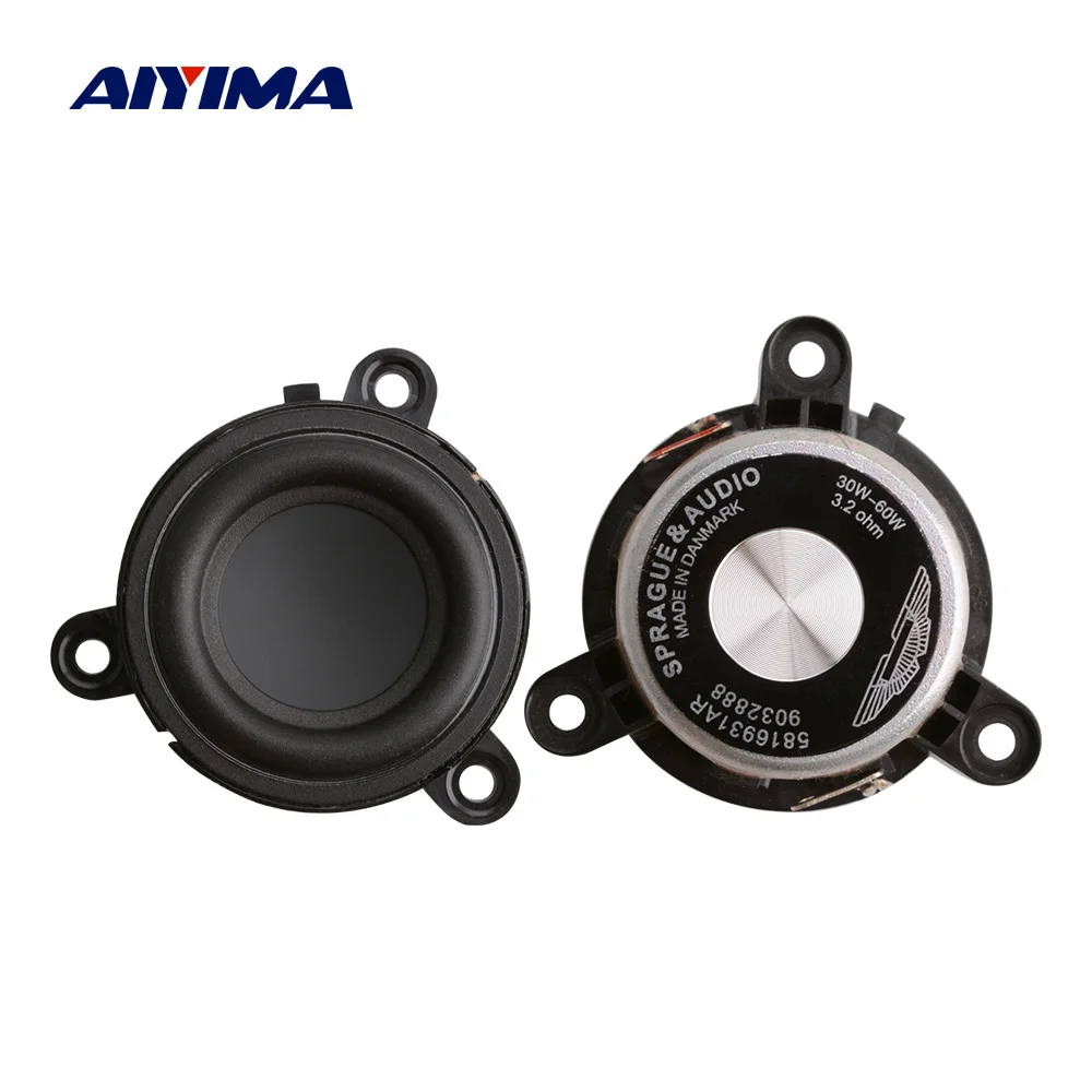 AIYIMA 2 шт. 1 75 дюйма Среднечастотный динамик с резиновой стороны DIY портативный