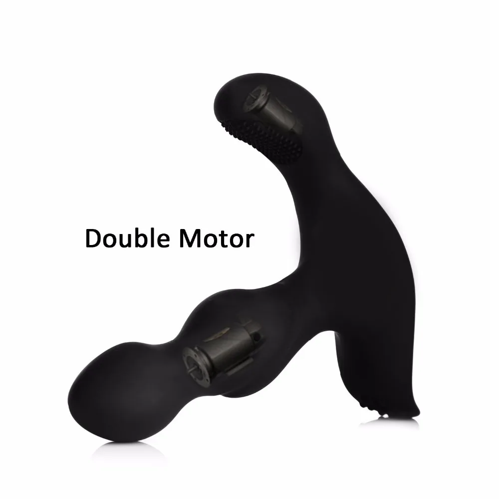 10-частотный мужской массажер простаты Двойной вибрационный Анальный вибратор
