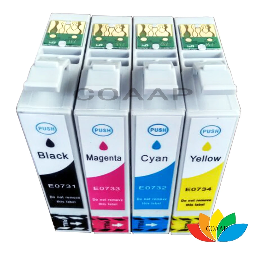 Чернильный картридж T0731N T0731 совместимый с принтером Epson TX209 TX210 tx220 TX409 TX121 T30 CX5900