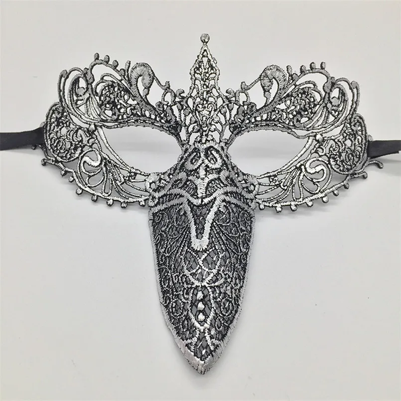 PF красочные Кружево маска клюв макс для сексуальных Для женщин женские Хэллоуин