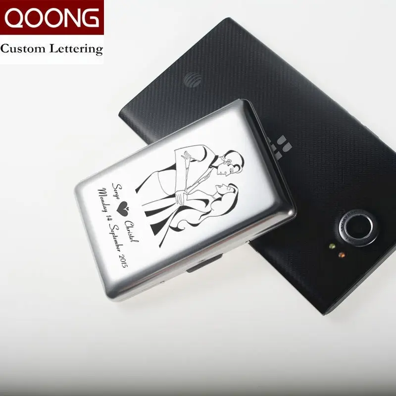 QOONG 2 шт. RFID мужские бумажники чехол для карт металлический дорожный кошелек