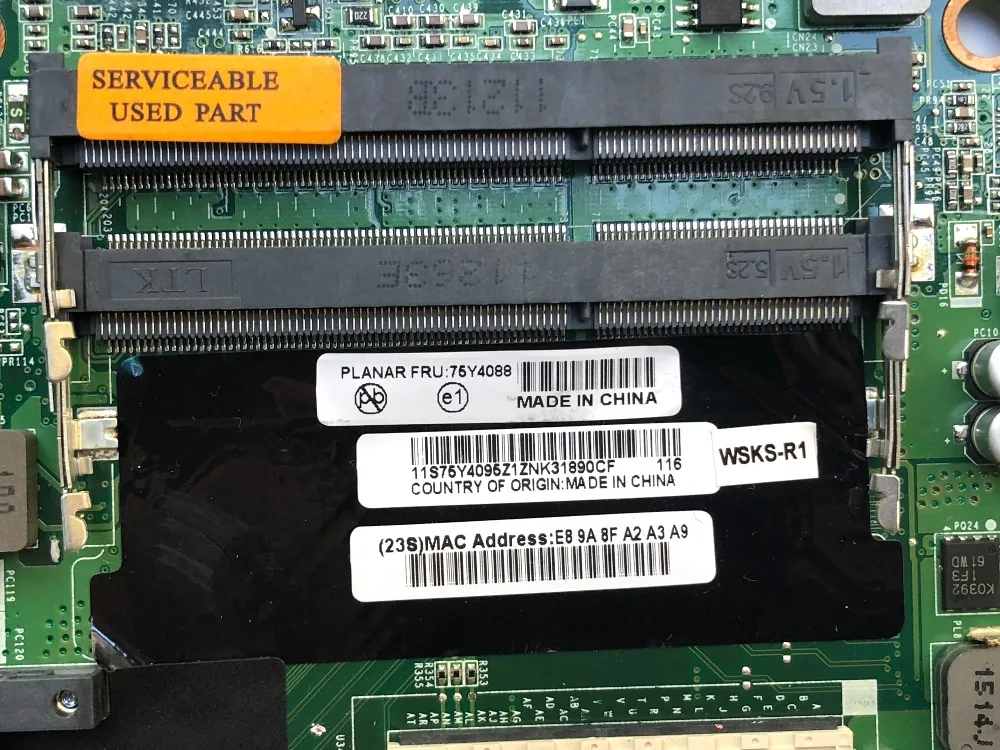 Полностью протестированная материнская плата для ноутбука Lenovo L412 PC с гнездом