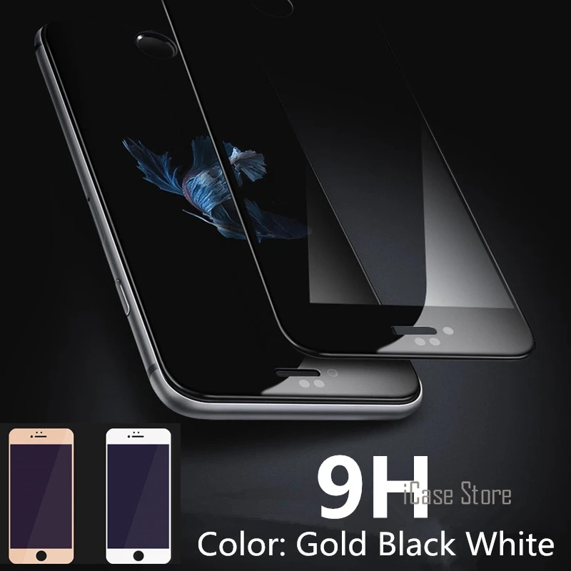 

9 H Премиум протектор экрана из закаленного стекла полное покрытие для iPhone 7, 7plus 6 6 S Plus 5 5C 5S SE защитная пленка