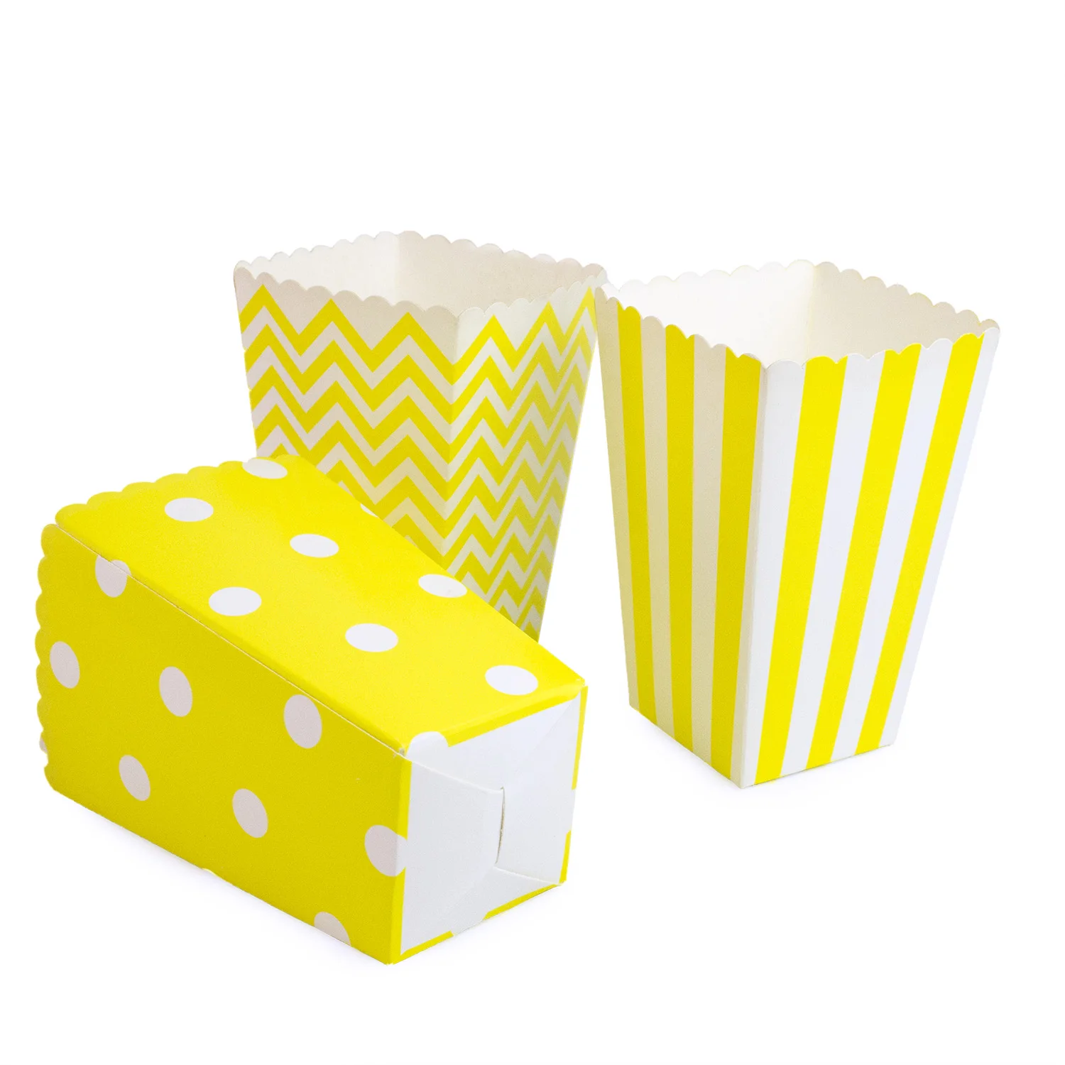 Set 5 popcorn box Ipalmy желтый день рождения украшения подвесные вентиляторы плакат "с днем рождения" Декоративная гирлянда бумажные кисточки Детская Игрушка В ванную свадьбу - Цвет: Set 5 popcorn box